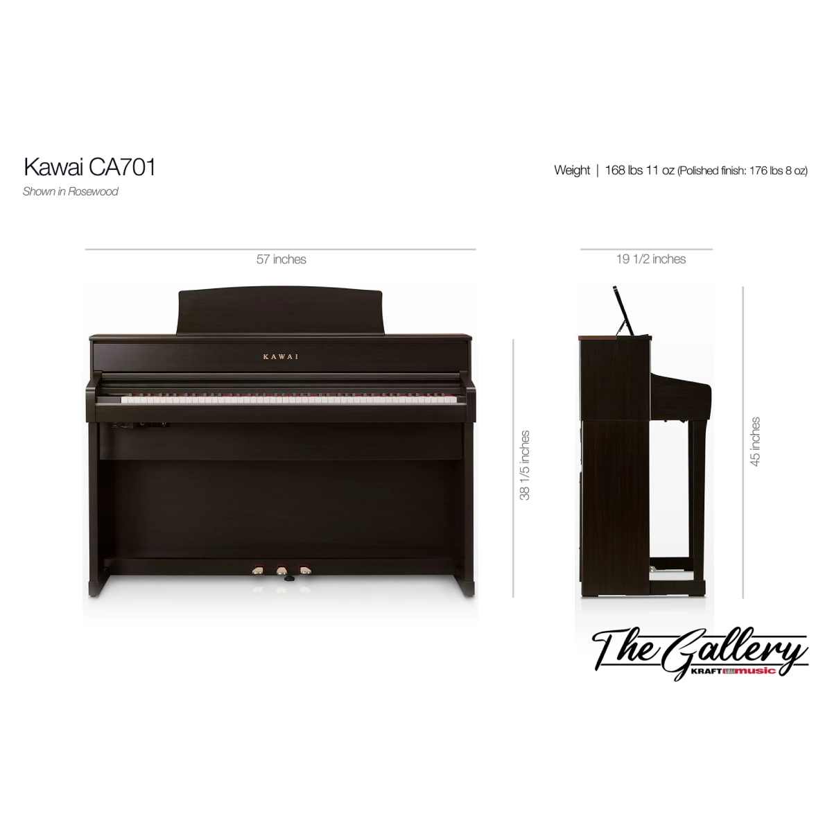 Đàn Piano Điện Kawai CA-701 PE