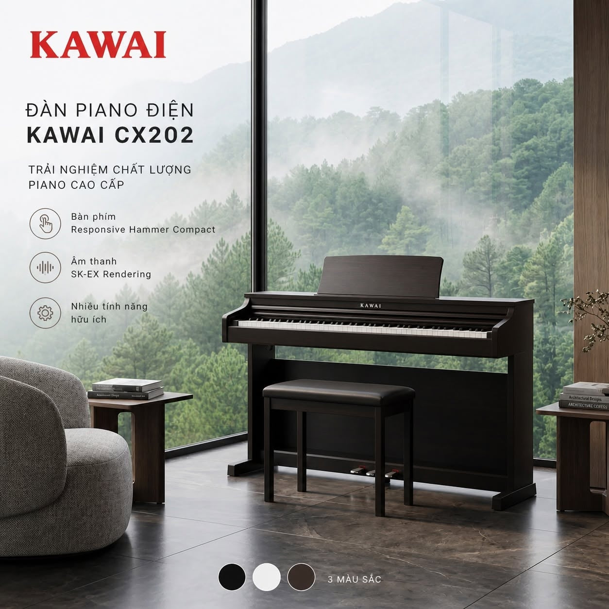 Đàn Piano Điện Kawai CX202