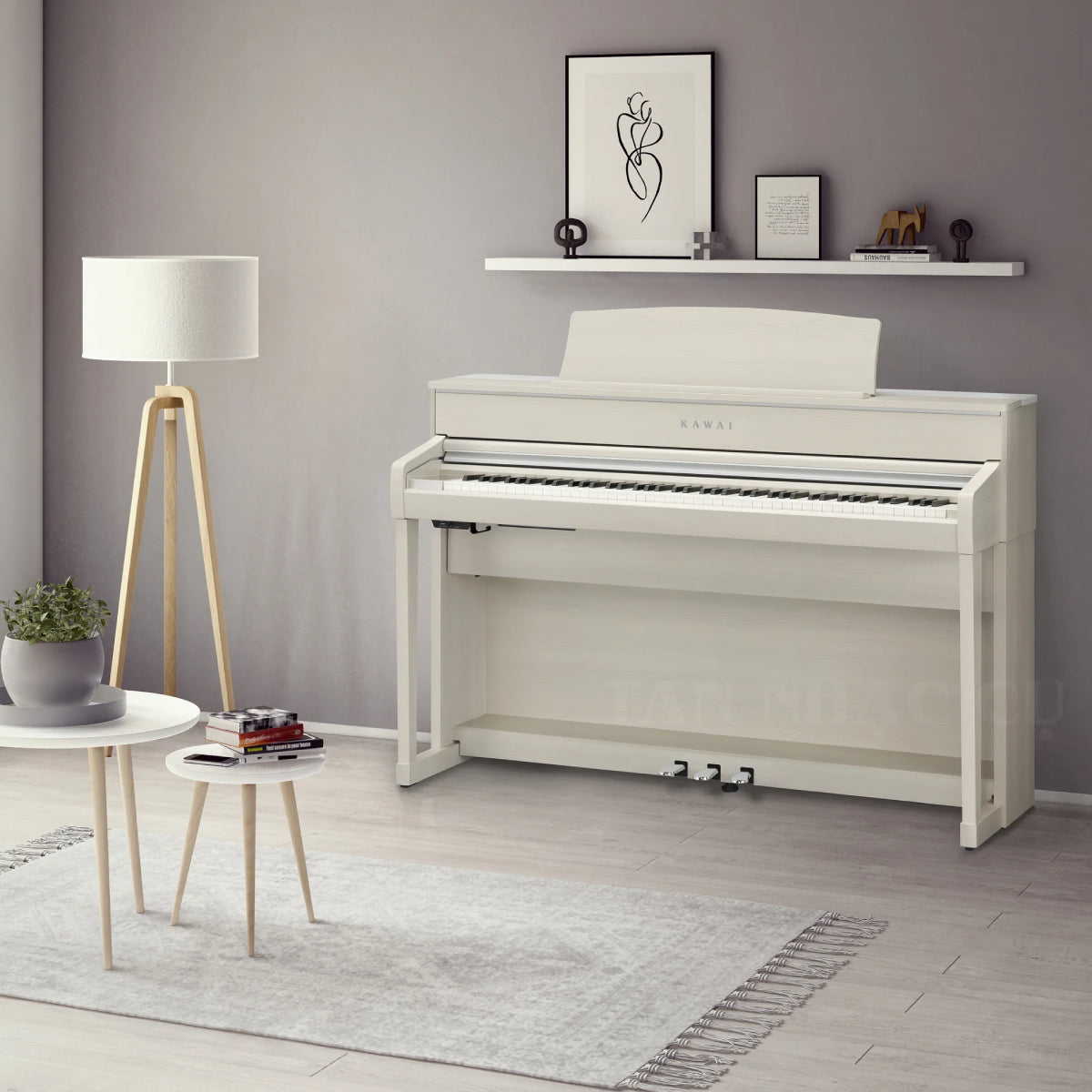 Kawai CA701 Digital Piano - Satin White