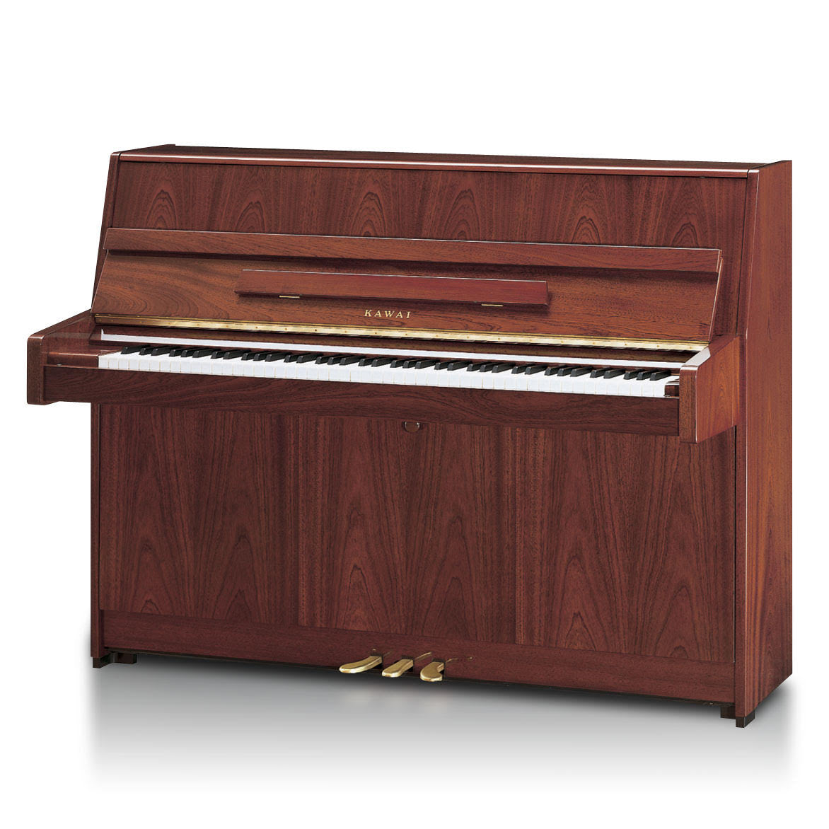 Toàn cảnh đàn piano KAWAI K15E màu gỗ gụ Mahogany