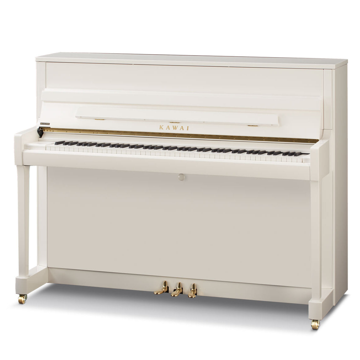 Toàn cảnh đàn piano KAWAI K200 màu trắng bóng Polished White tại Tân Nhạc Cụ