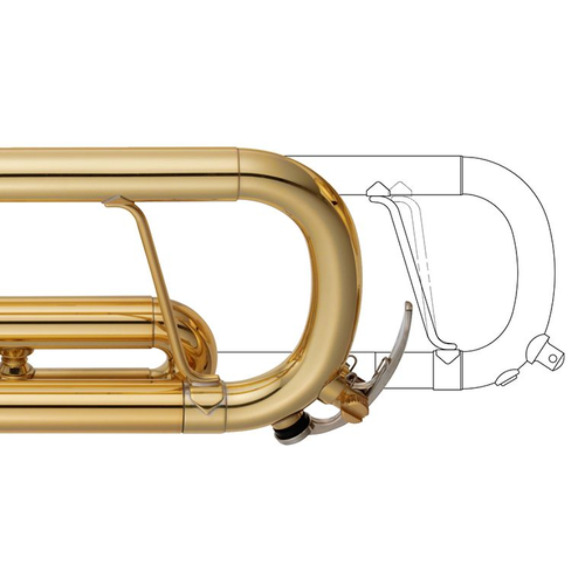 Kèn Trumpet Yamaha YTR-8330EM Bb Custom, Gold