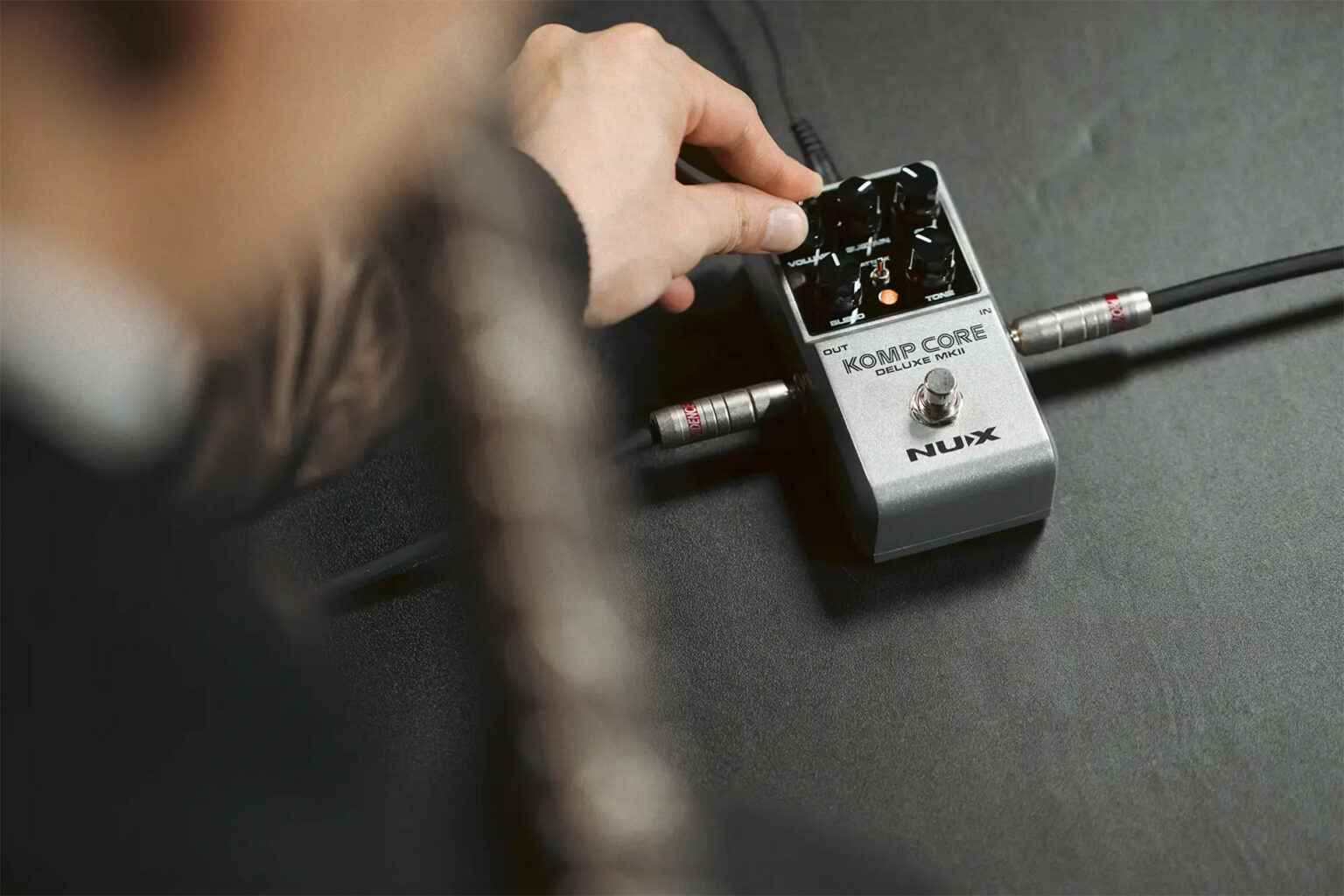 Pedal Guitar Nux Komp Core Deluxe MKII, Transparent Compressor Pedal