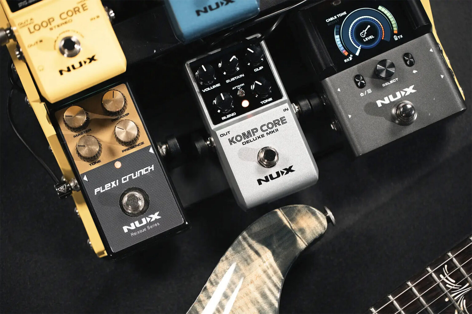 Pedal Guitar Nux Komp Core Deluxe MKII, Transparent Compressor Pedal