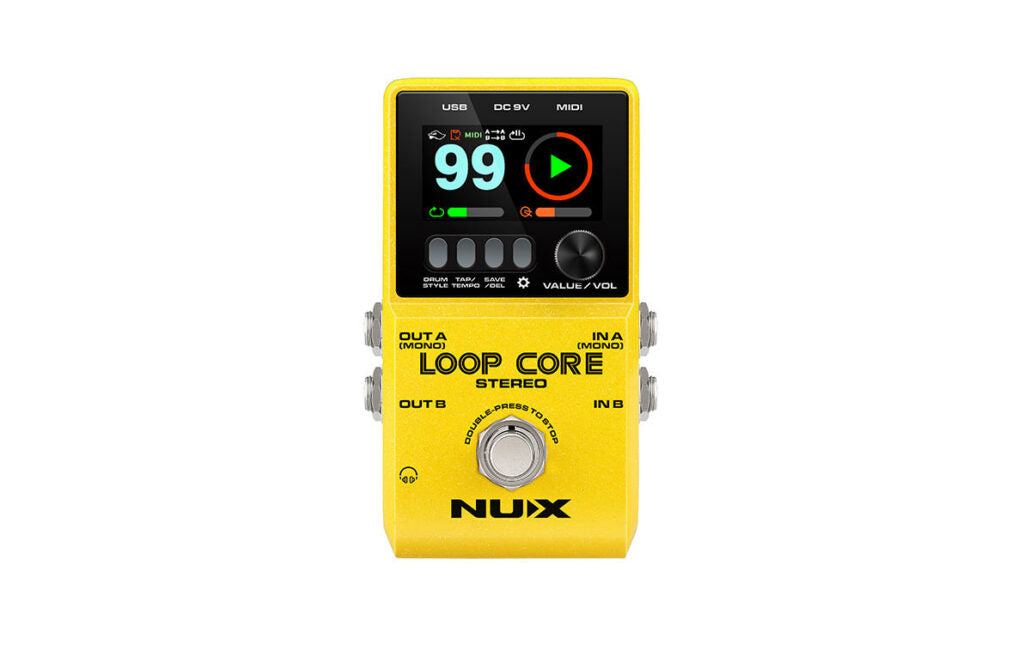 Pedal Guitar Nux Loop Core Stereo, Stereo Looper With MIDI Control