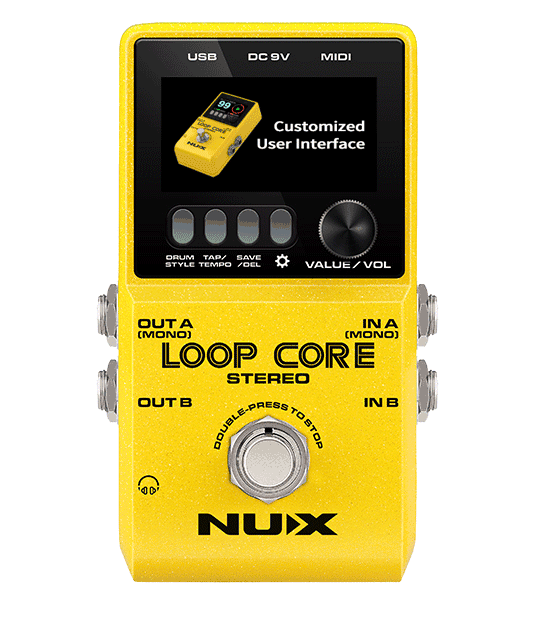 Pedal Guitar Nux Loop Core Stereo, Stereo Looper With MIDI Control