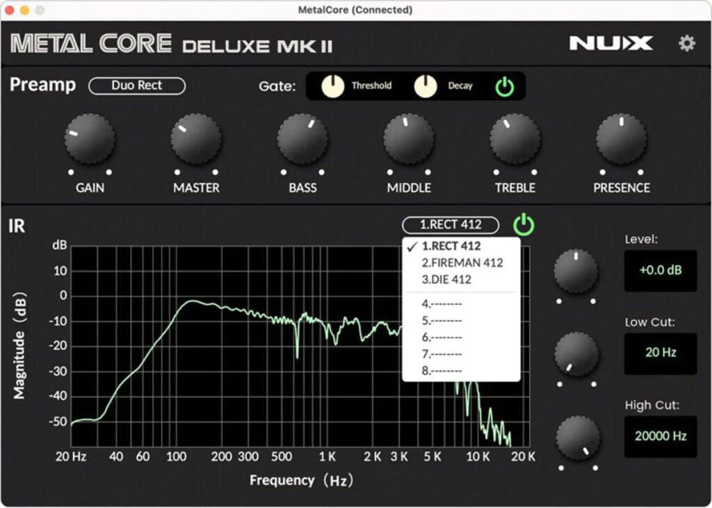 Pedal Guitar Nux Metal Core Deluxe MKII, Preamp Pedal