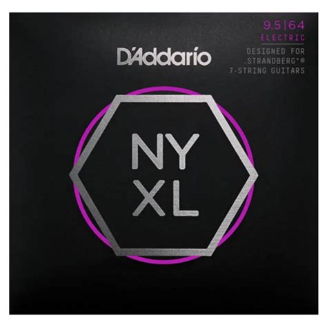 Dây Đàn Guitar Điện 7 Dây D'Addario NYXL09564SB 9.5-64 Strandberg
