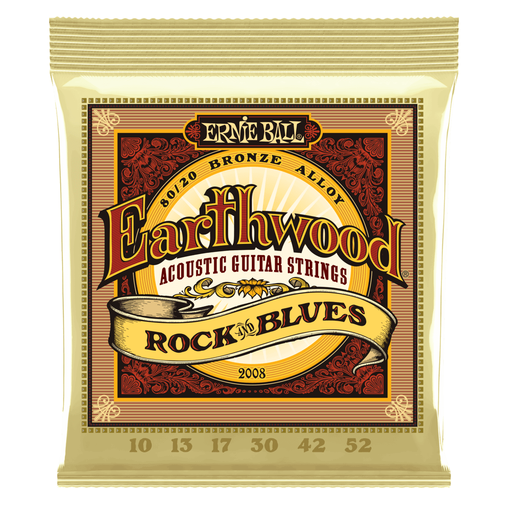 Dây Đàn Guitar Acoustic Ernie Ball Earthwood 80/20 - .010-.052 Rock and Blues