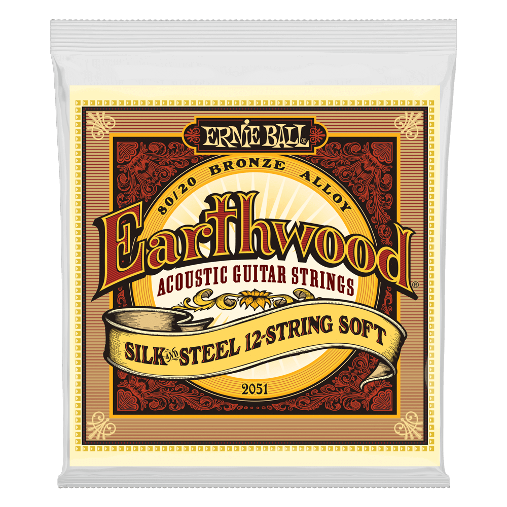 Dây Đàn Guitar Acoustic Ernie Ball Earthwood Silk and Steel 12-String Soft, 9-49