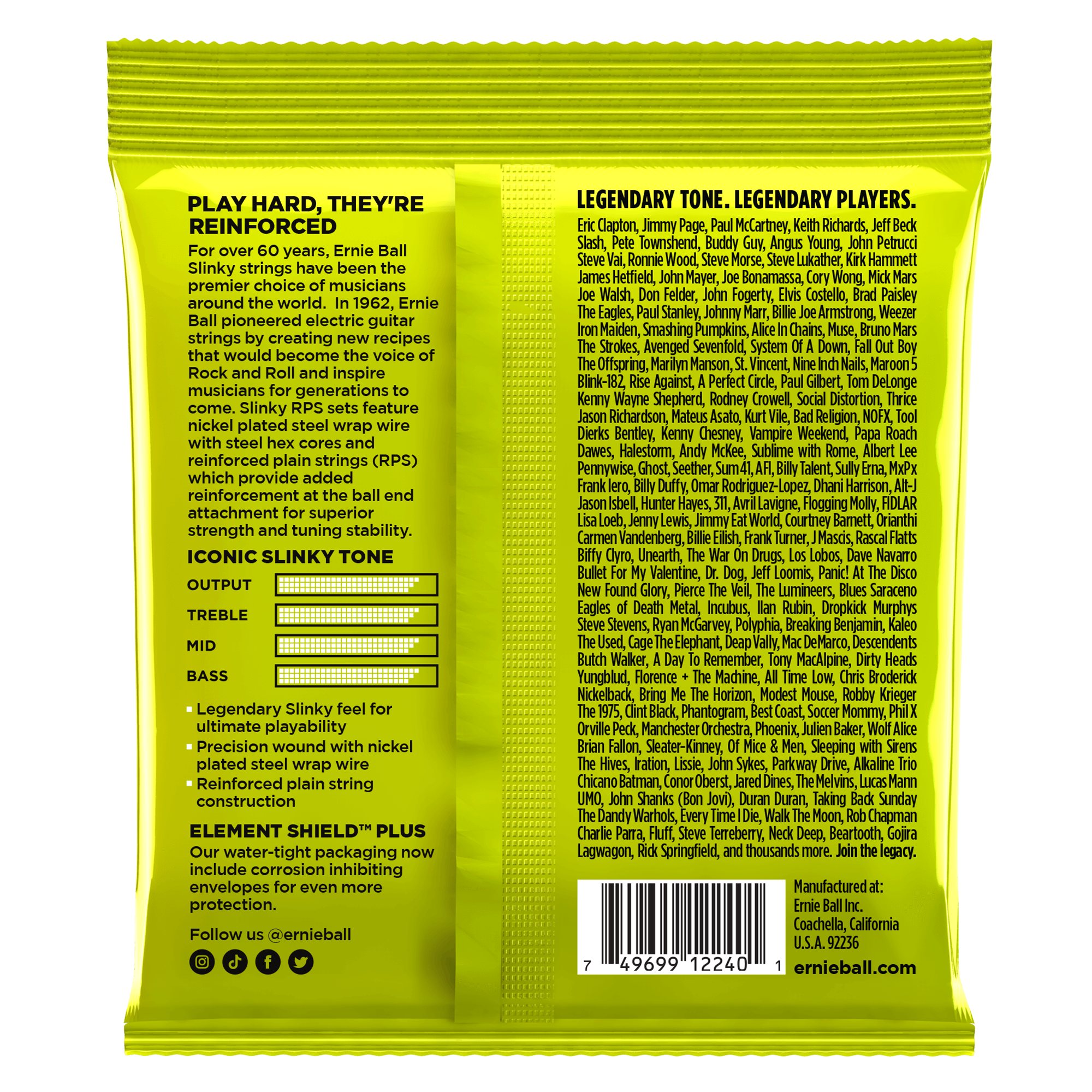 Dây Guitar Điện Ernie Ball Regular Slinky RPS 2240 (10-46)