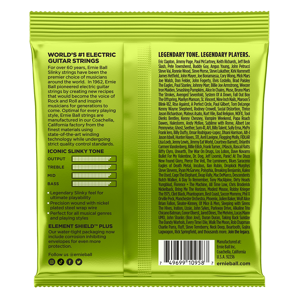 Dây Guitar Điện 8 Dây Ernie Ball Regular Slinky (10-74)