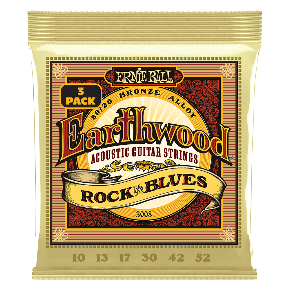 Dây Đàn Guitar Acoustic Ernie Ball Earthwood 80/20 Bronze - .010-.050 Silk and Steel Extra Soft (3-pack)