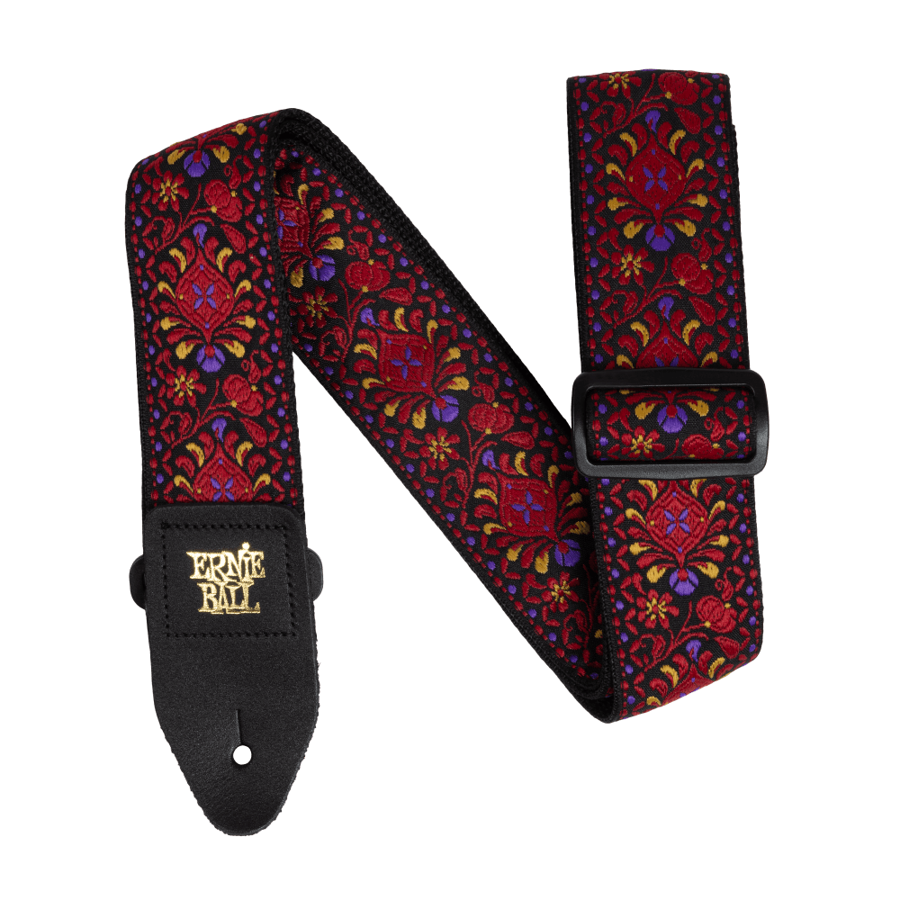 Dây Đeo Đàn Guitar  Ernie Ball Classic Jacquard - Crimson Royal Bloom