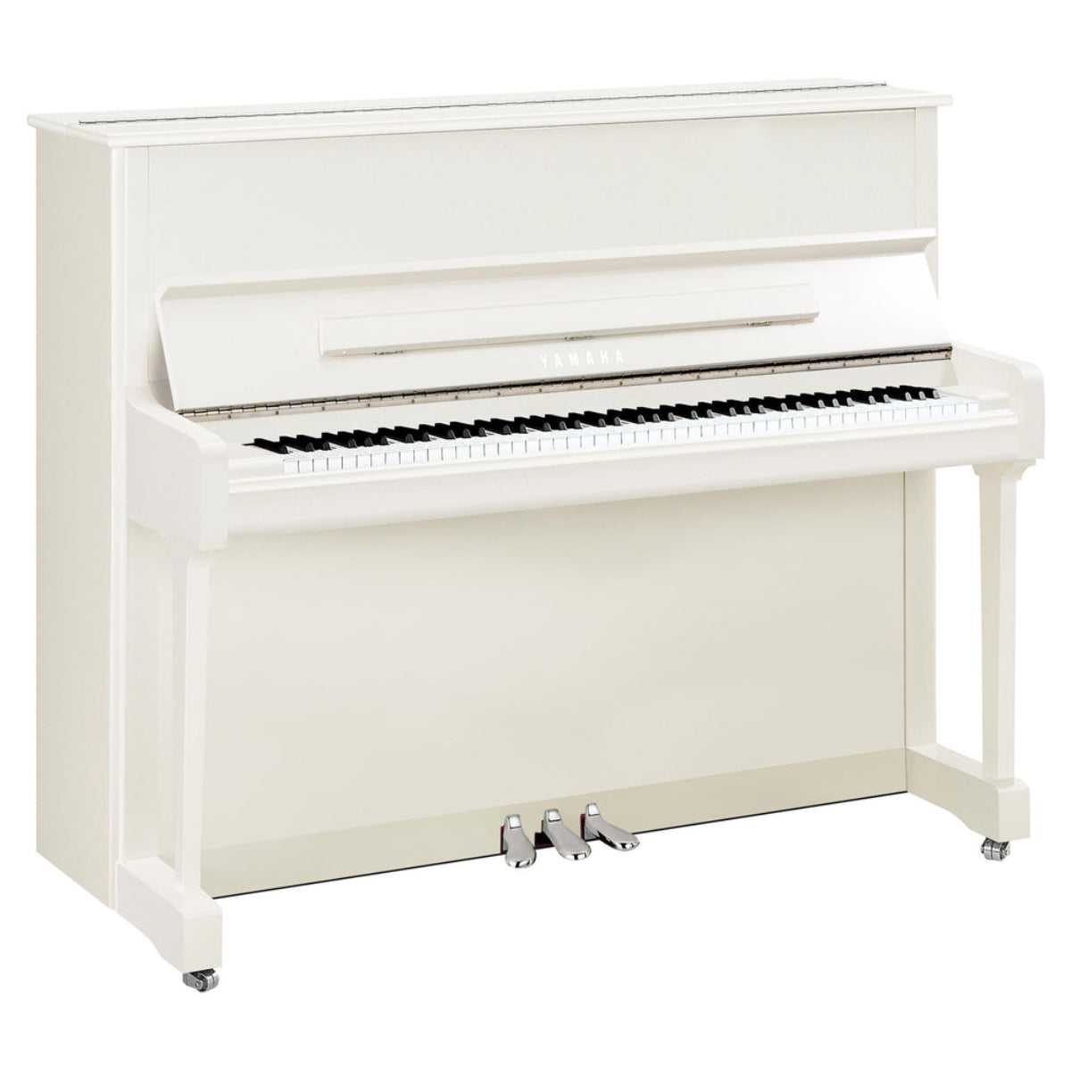 Đàn Piano Cơ Upright Yamaha P121, Polished White Chrome