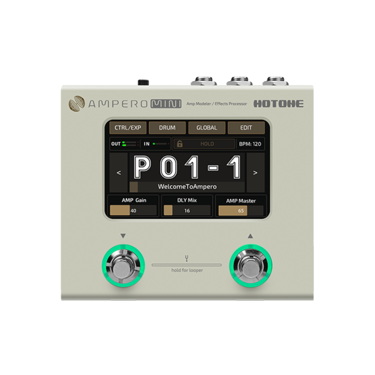 Pedal Guitar Hotone Ampero Mini MP50, Vanilla