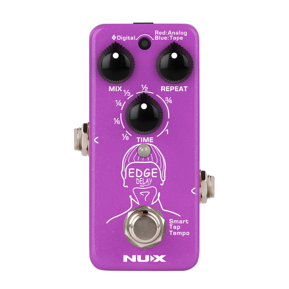Pedal Guitar Nux Edge Delay NDD3, 3 Delay Types With Smart Tap