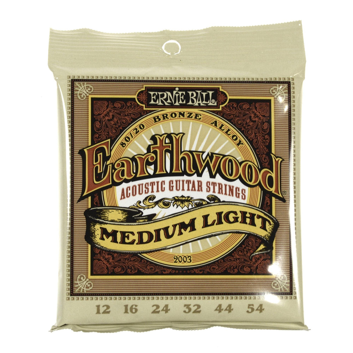 Dây Guitar Acoustic Ernie Ball Earthwood 80/20 Medium Light (12-54)