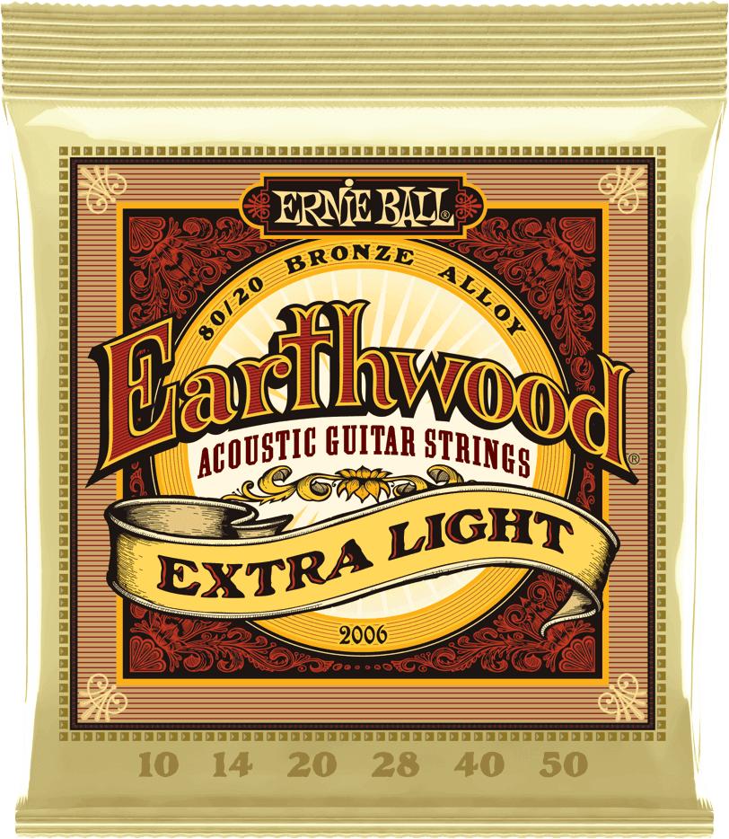 Dây Guitar Acoustic Ernie Ball Earthwood 80/20 Extra Light (10-50)