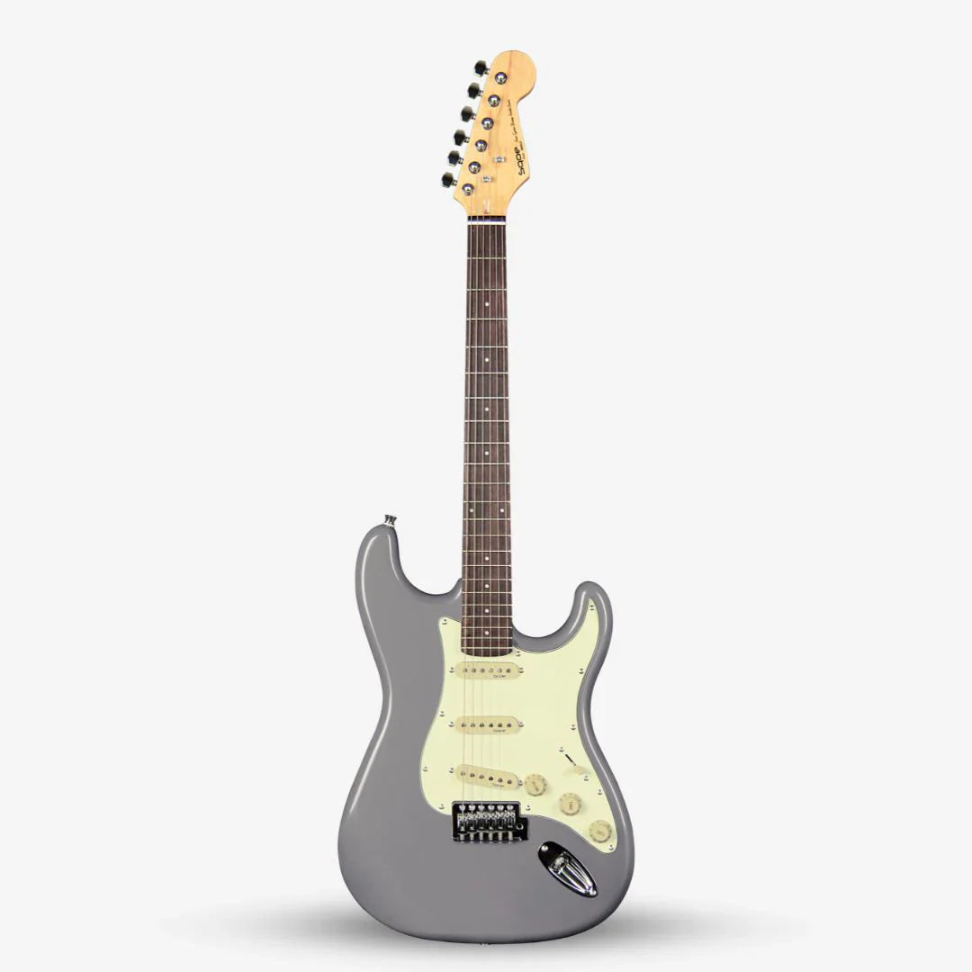 Đàn Guitar Điện Sqoe SEST200 SSS Electric Guitar, Rosewood Fingerboard, Silver