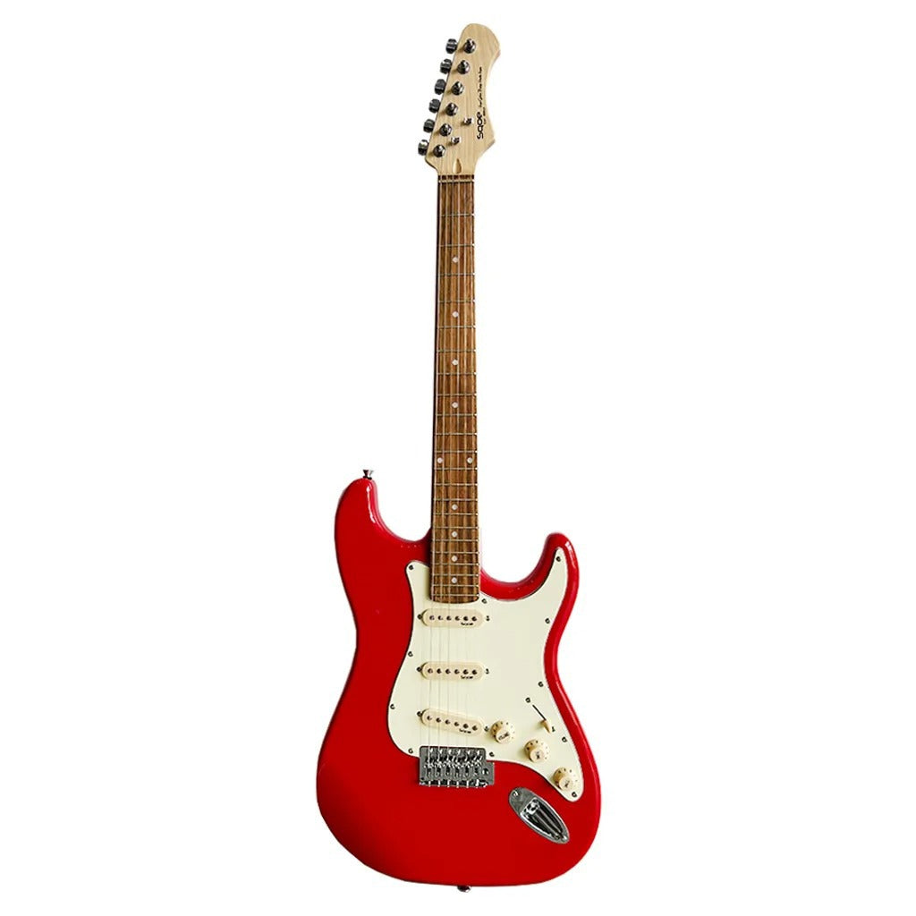 Đàn Guitar Điện Sqoe SEST200 SSS Electric Guitar,  Rosewood Fingerboard, Red
