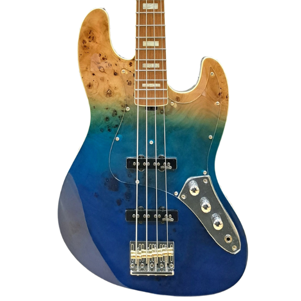 Đàn Guitar Bass Sqoe SJB800 SS Electric Guitar, Canadian Roasted Maple Fingerboard, Caribbean Fade Surf