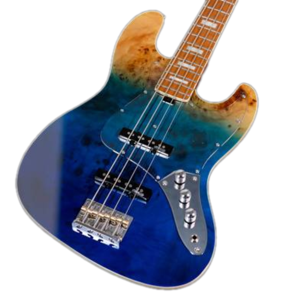 Đàn Guitar Bass Sqoe SJB800 SS Electric Guitar, Canadian Roasted Maple Fingerboard, Caribbean Fade Surf