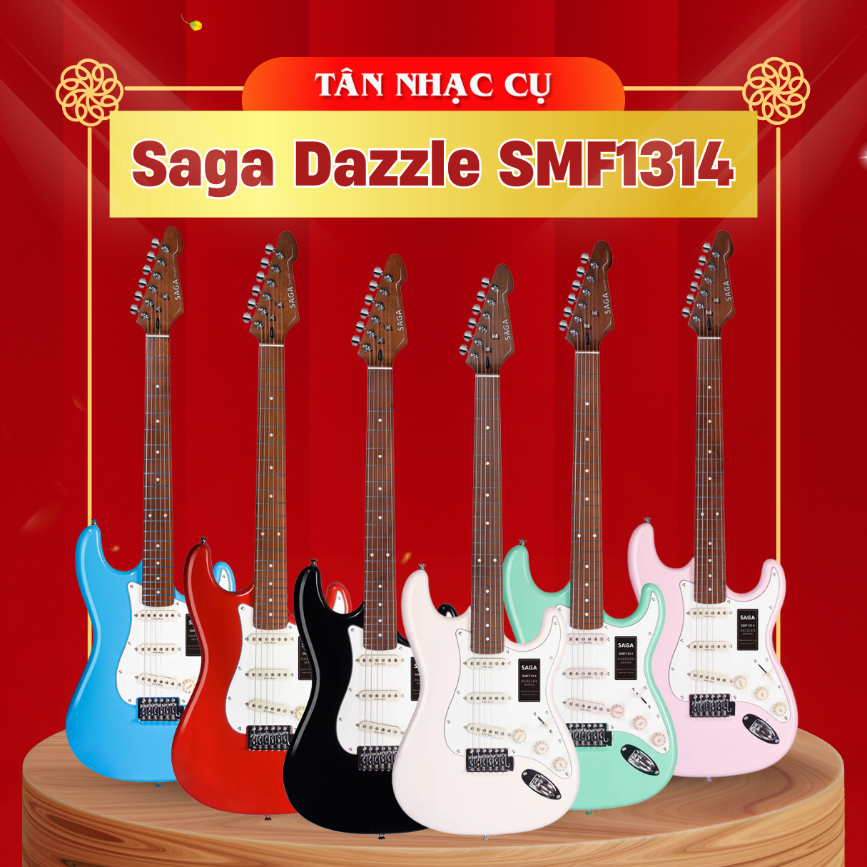 Đàn Guitar Điện Saga Dazzle SMF1314