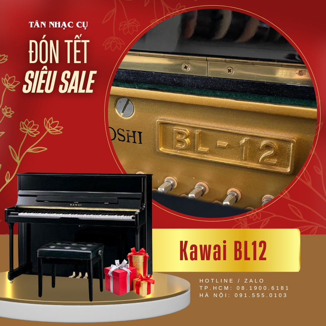 Đàn Piano Cơ Upright Kawai BL12 - Qua Sử Dụng