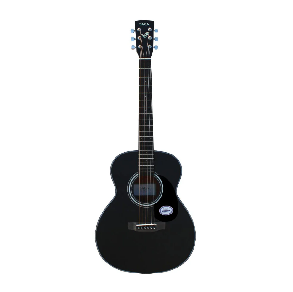 Đàn Guitar Saga GS600E Acoustic, Black w/Bag