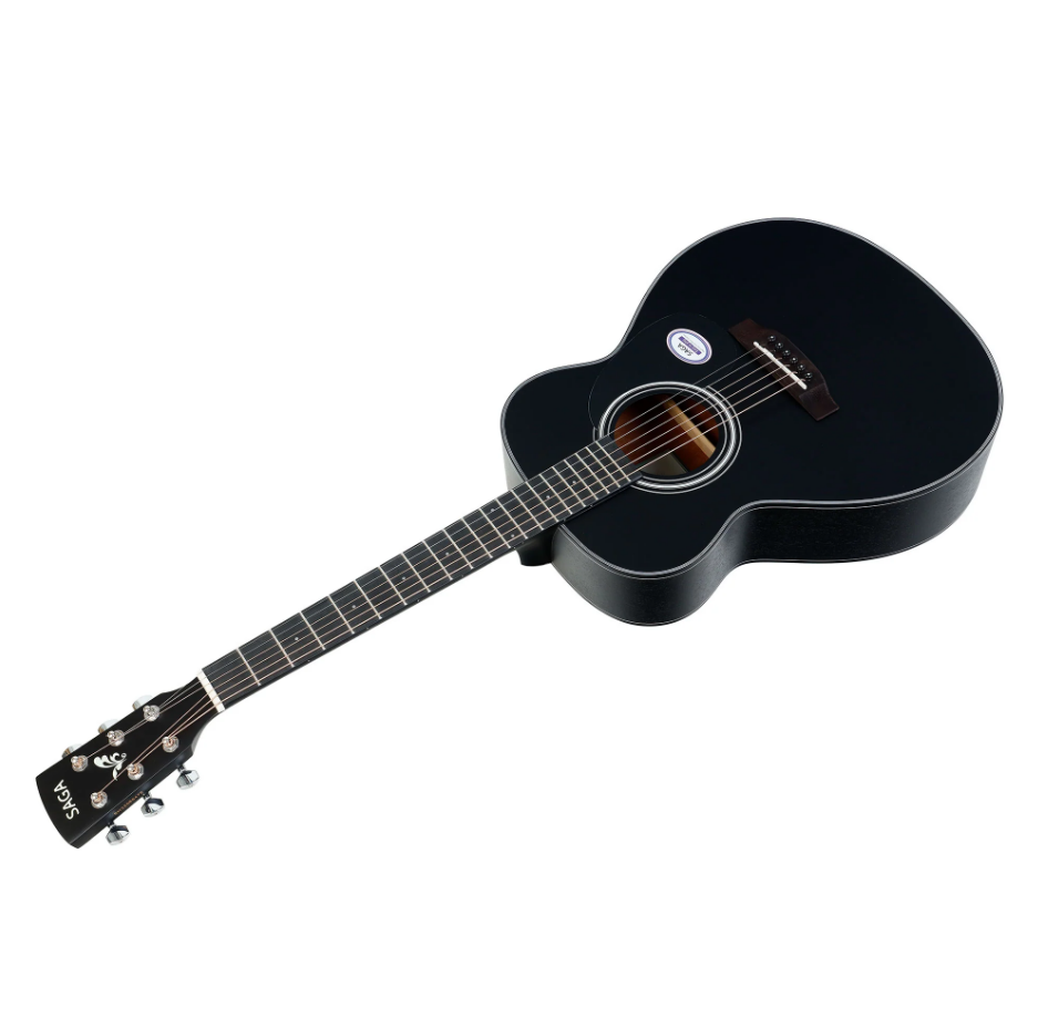 Đàn Guitar Saga GS600E Acoustic, Black w/Bag