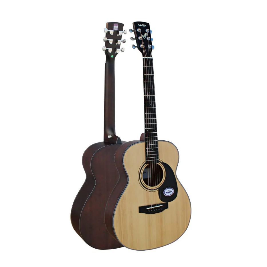 Đàn Guitar Saga GS600E Acoustic, Natural w/Bag