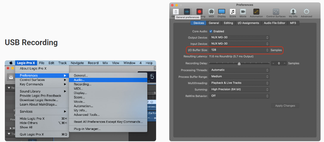Pedal Guitar Nux MG300
