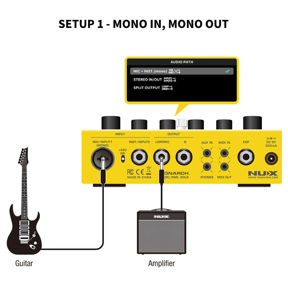 Pedal Guitar Nux Dual Loop Stereo