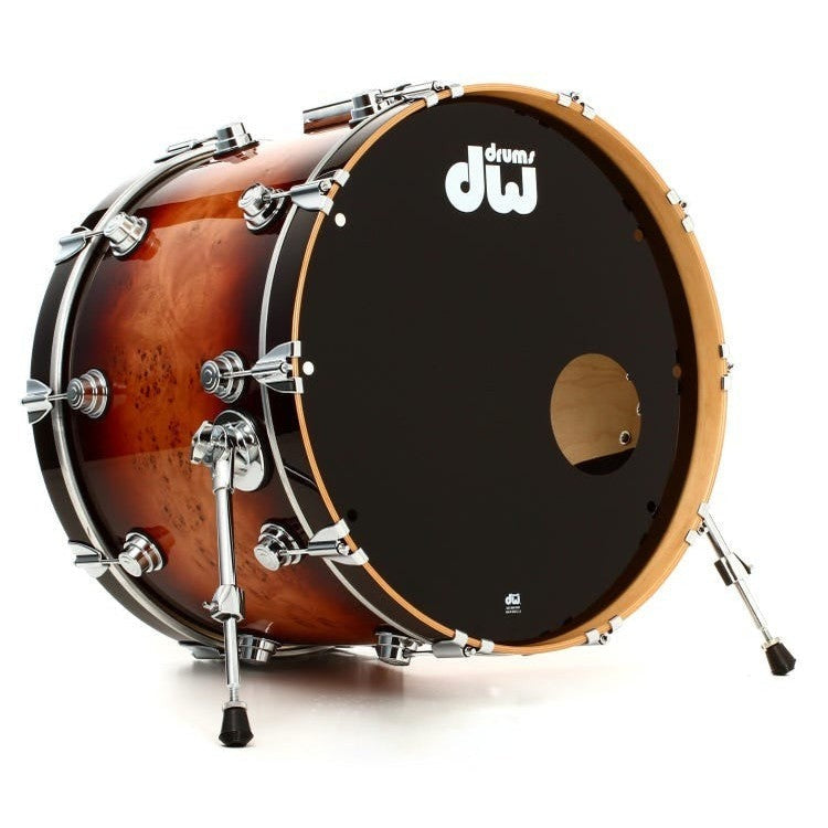 Trống Cơ DW Collector's Jazz Series 5 Pcs Shell Pack, Deep Rich Red Burst over Exotic Mapa Burl
