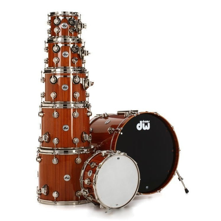 Trống Cơ DW Collector's Series Cherry Mahogany 7 Pcs Shell Pack, Natural Lacquer Finish