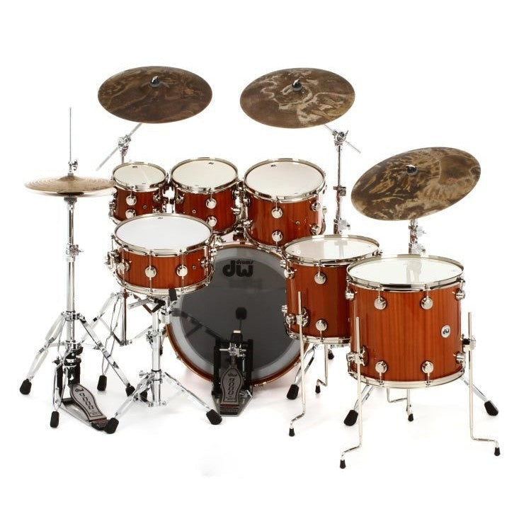 Trống Cơ DW Collector's Series Cherry Mahogany 7 Pcs Shell Pack, Natural Lacquer Finish