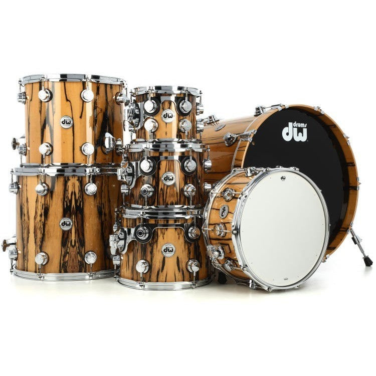 Trống Cơ DW Collector's Series Exotic 7 Pcs Shell Pack, Natural Lacquer over Ivory Ebony