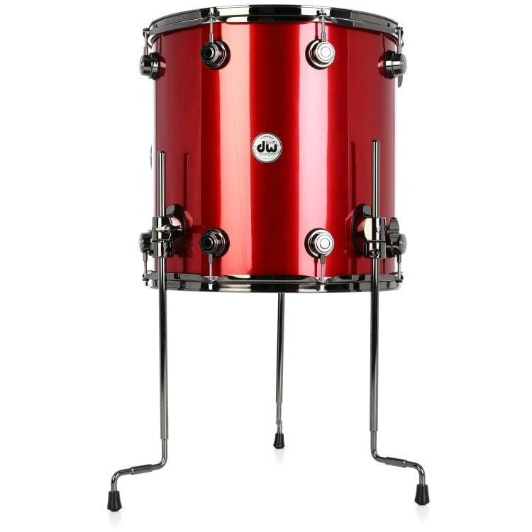 Trống Cơ DW Collector's Series Maple 5 Pcs Shell Pack, Red Anodized Stainless Finish