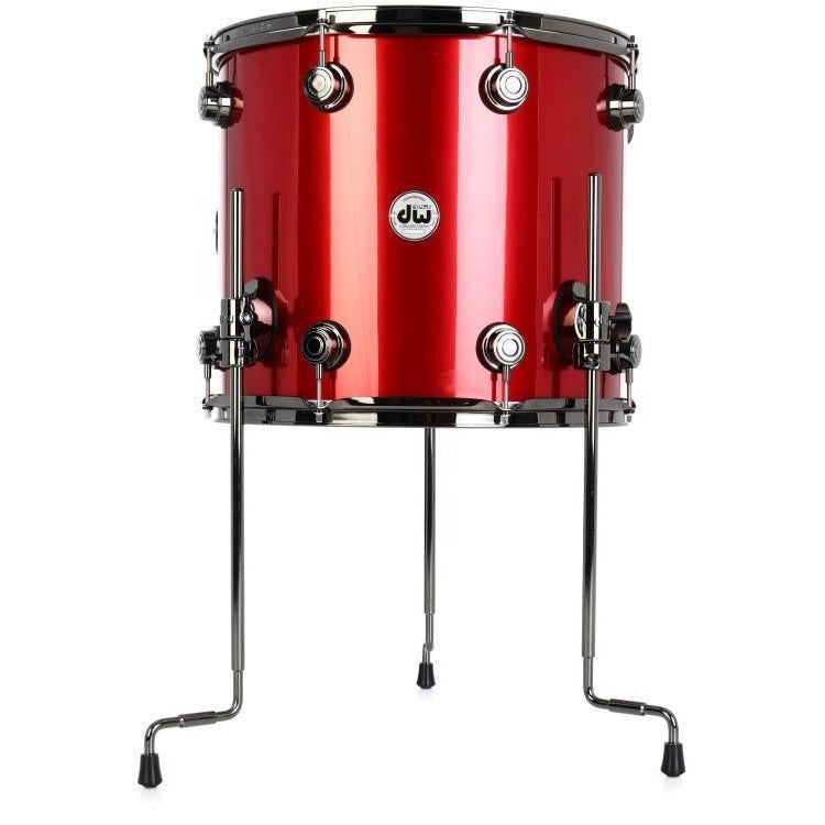 Trống Cơ DW Collector's Series Maple 5 Pcs Shell Pack, Red Anodized Stainless Finish