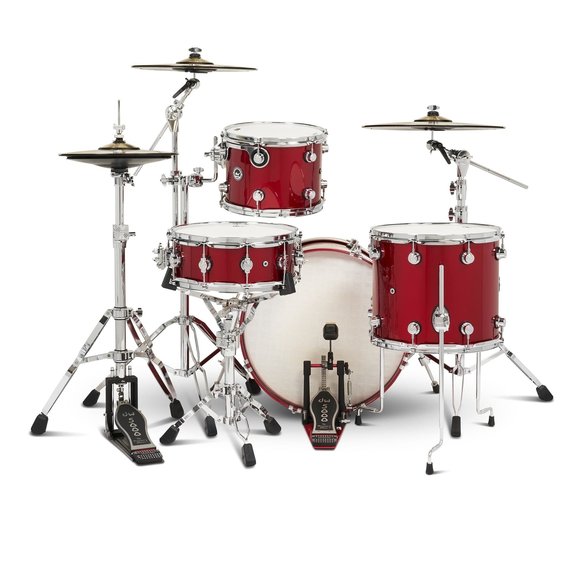 Trống Cơ DW DWe 4 Pcs Drum Kit Bundle, Black Cherry Metallic