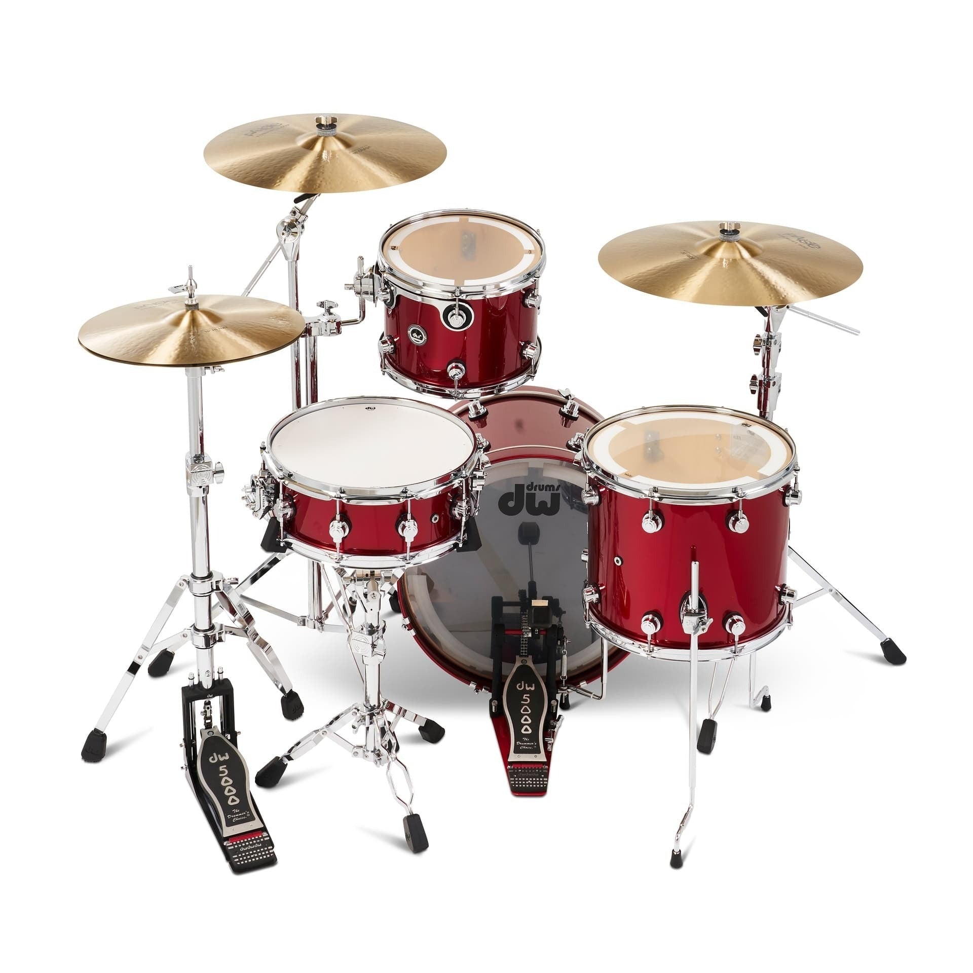 Trống Cơ DW DWe 4 Pcs Drum Kit Bundle, Black Cherry Metallic