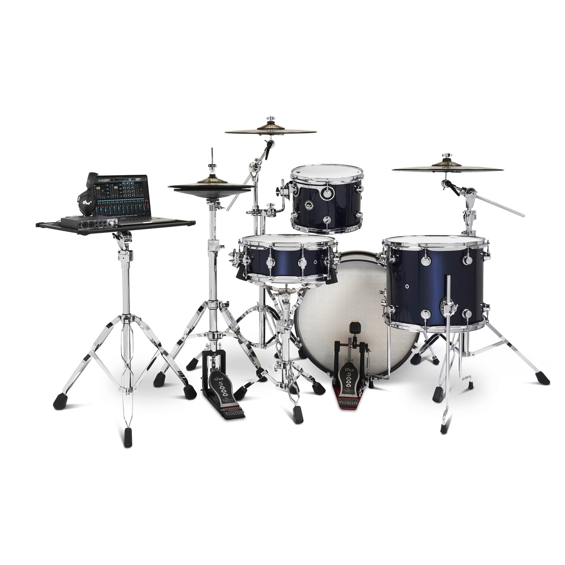 Trống Cơ DW DWe 4 Pcs Drum Kit Bundle, Midnight Blue Metallic
