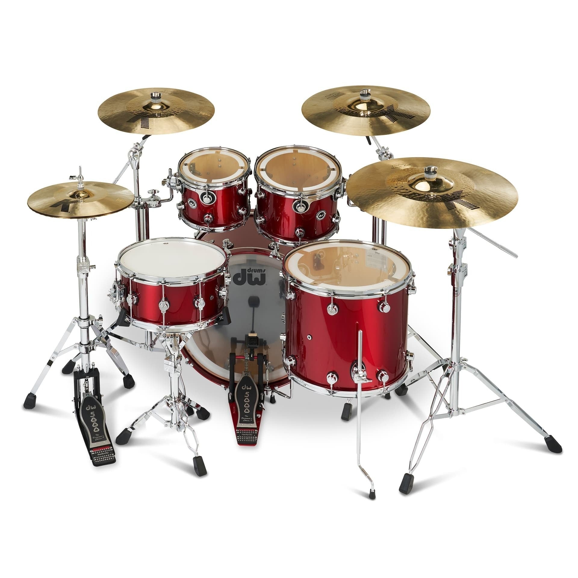 Trống Cơ DW DWe 5-Pcs Drum Kit Bundle, Black Cherry Metallic
