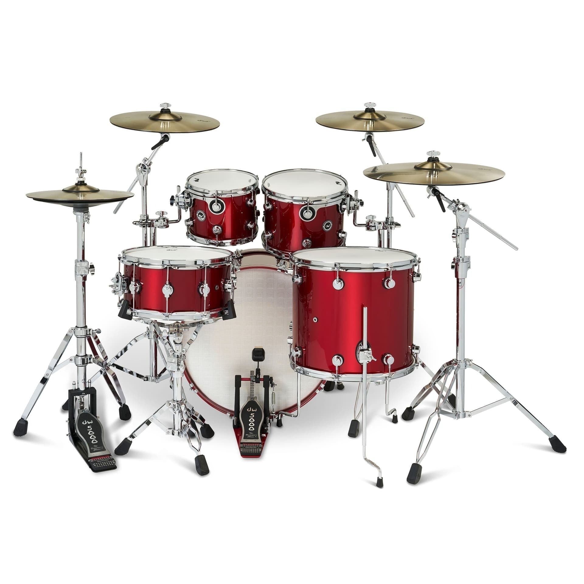 Trống Cơ DW DWe 5-Pcs Drum Kit Bundle, Black Cherry Metallic