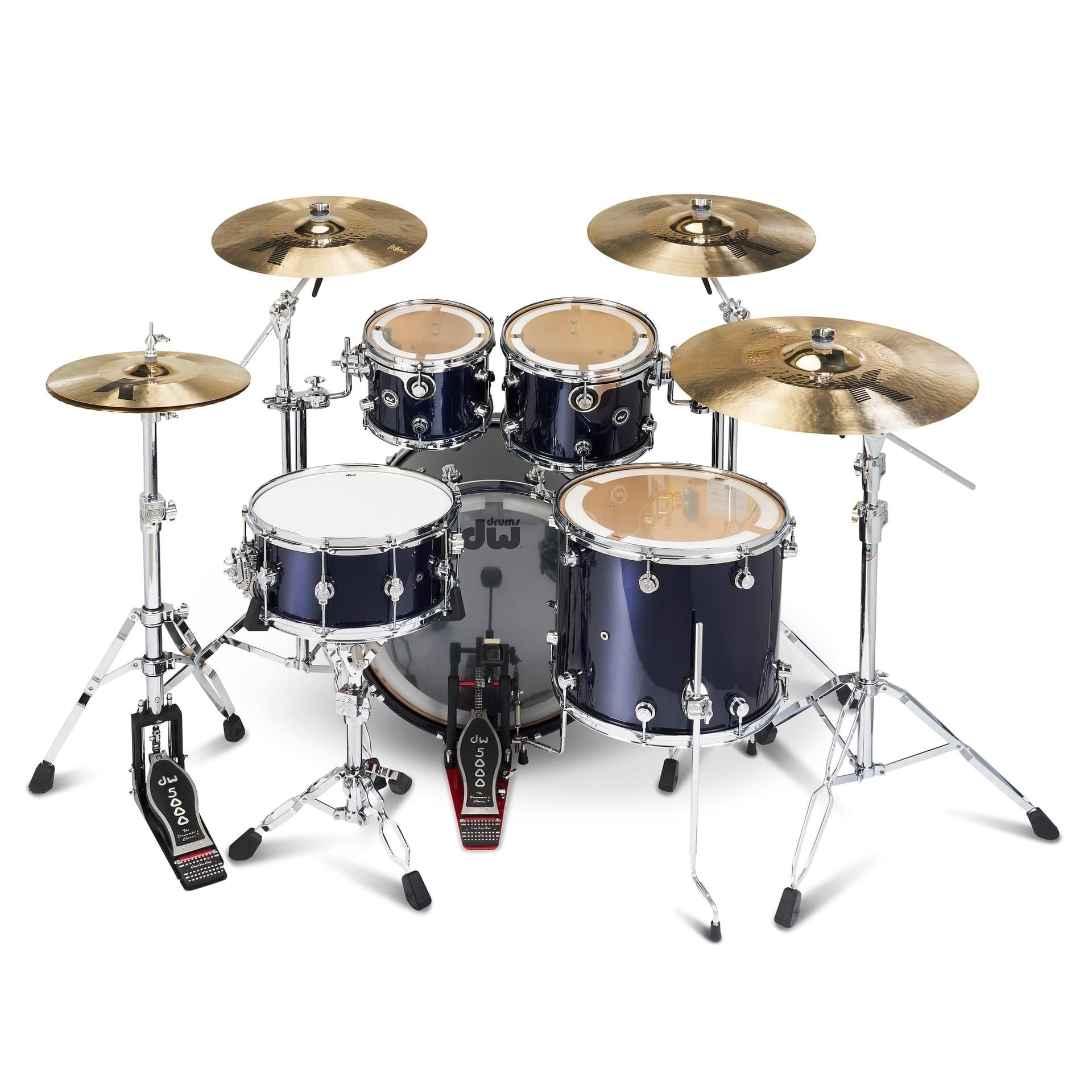 Trống Cơ DW DWe 5 Pcs Drum Kit Bundle, Midnight Blue Metallic