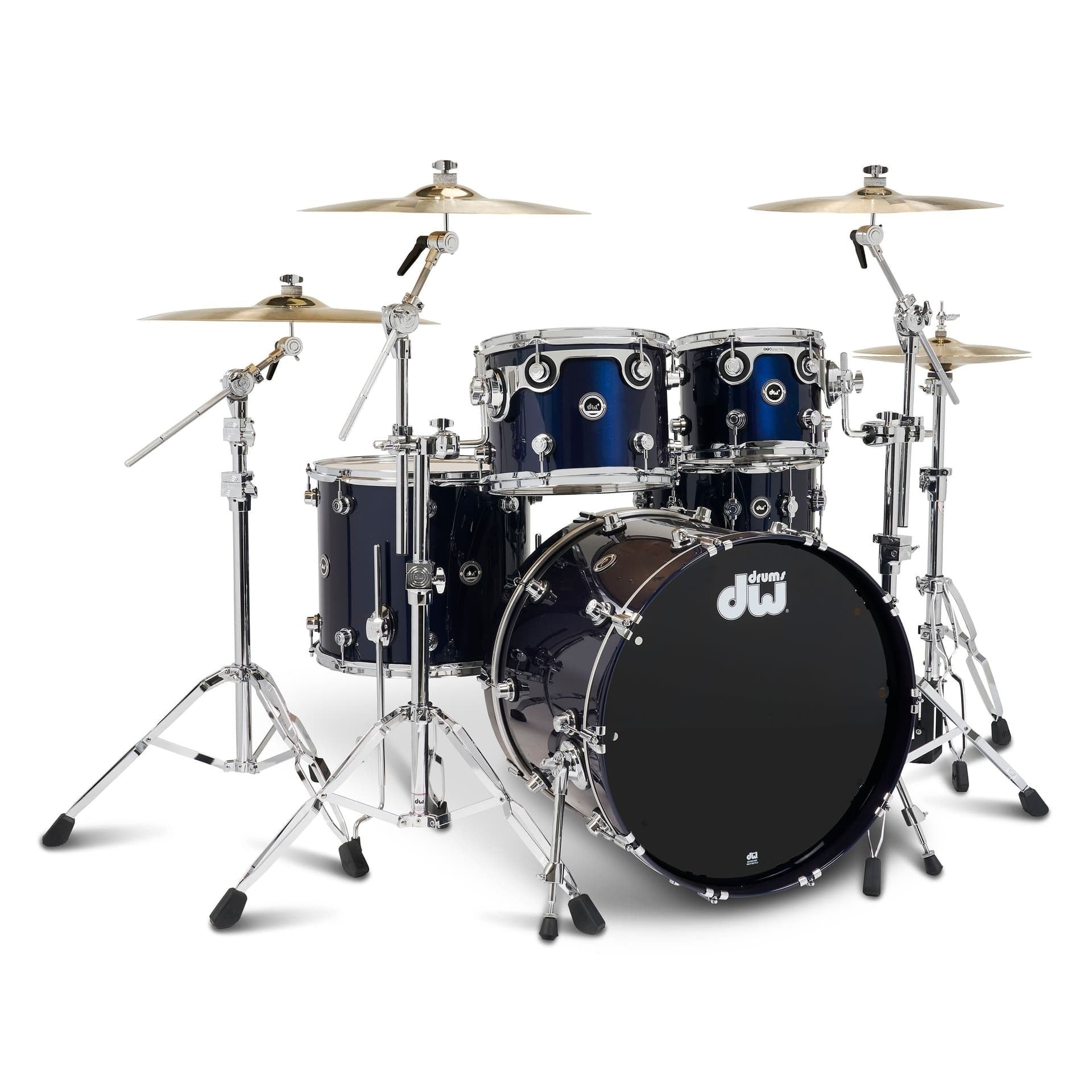Trống Cơ DW DWe 5 Pcs Drum Kit Bundle, Midnight Blue Metallic