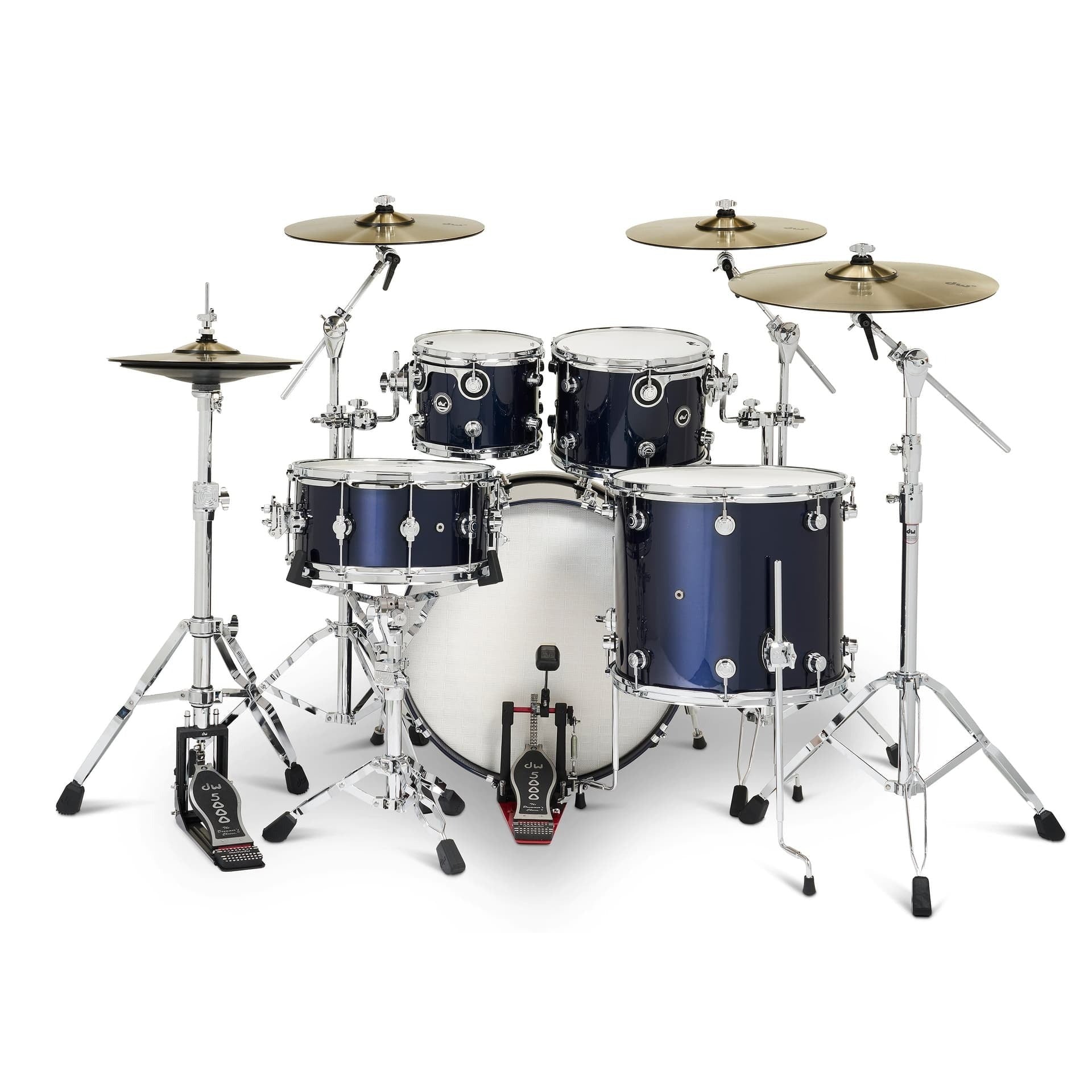 Trống Cơ DW DWe 5 Pcs Drum Kit Bundle, Midnight Blue Metallic