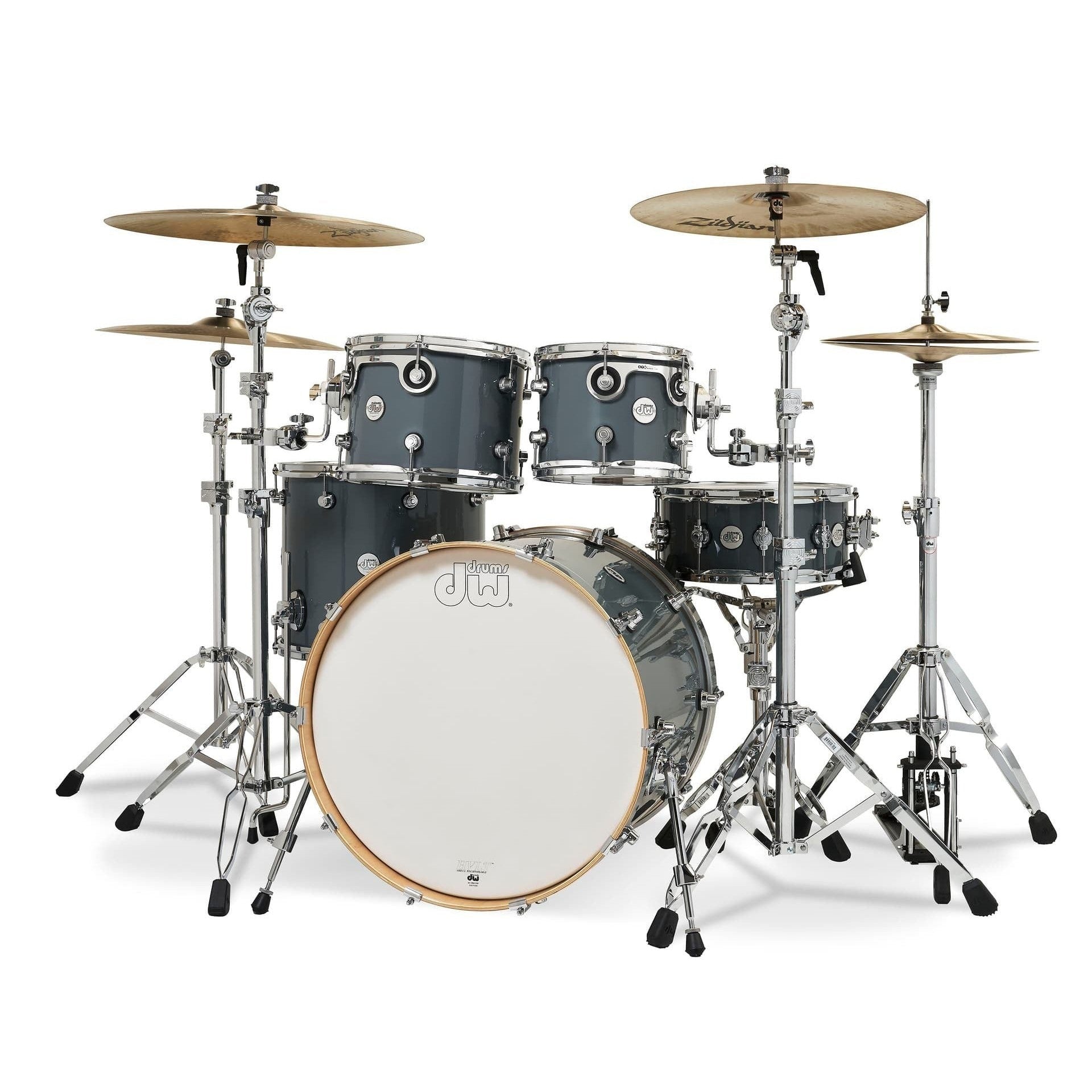 Trống Cơ DW Design Series 4 Pcs Shell Pack, Steel Gray