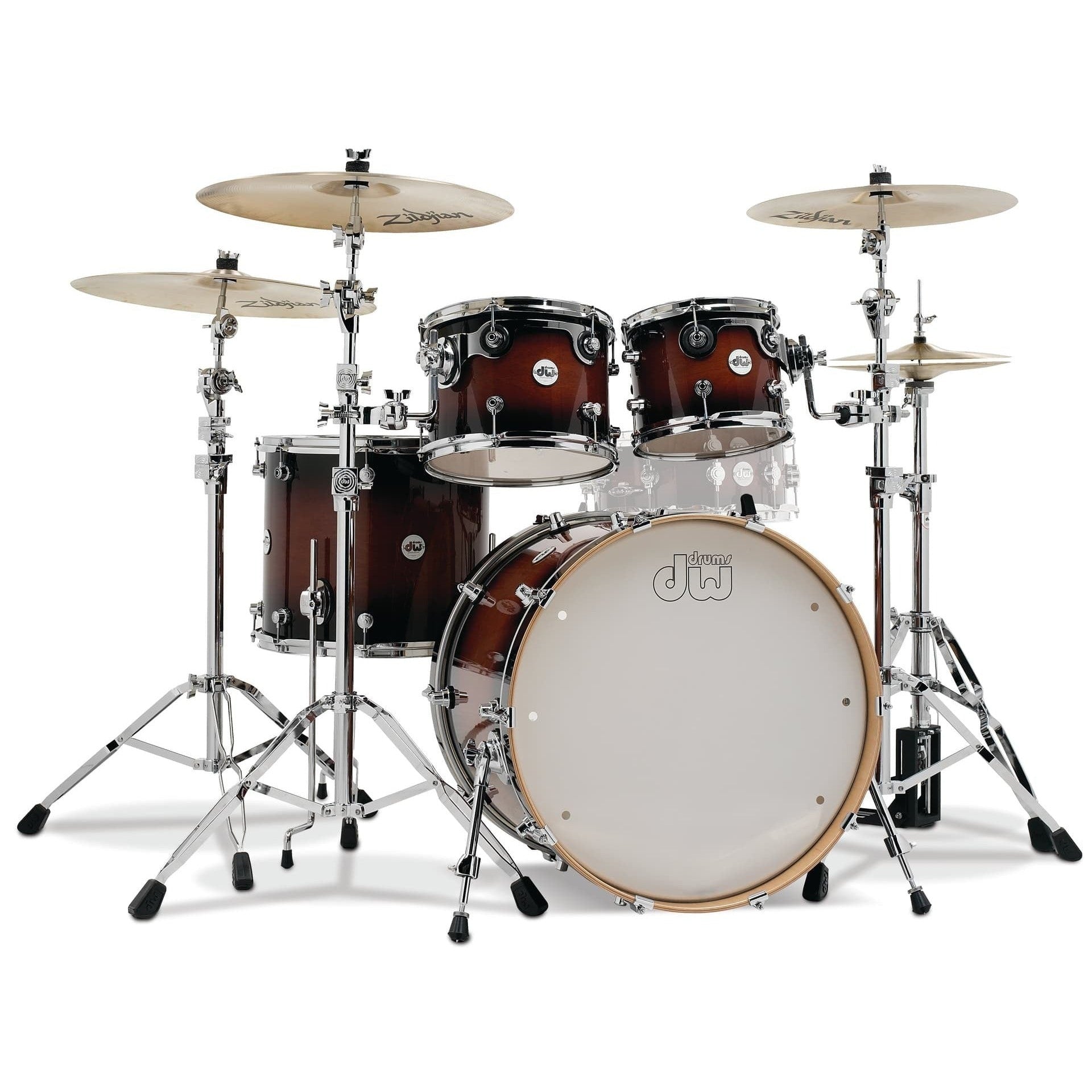 Trống Cơ DW Design Series 4 Pcs Shell Pack, Tobacco Burst
